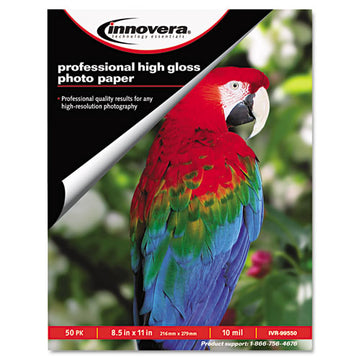 Innovera® High-gloss Photo Paper, 10 Mil, 8.5 X 11, High-gloss White, 50-pack freeshipping - TVN Wholesale